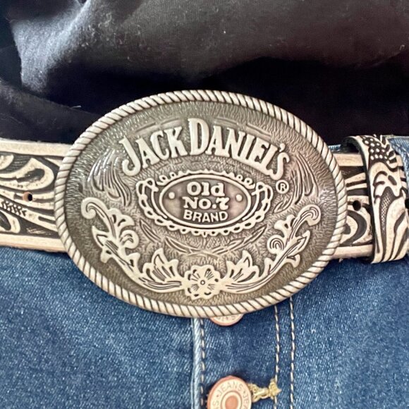 Whiskey Jack Daniel's Rocker Belt Buckle - Picture 1 of 7